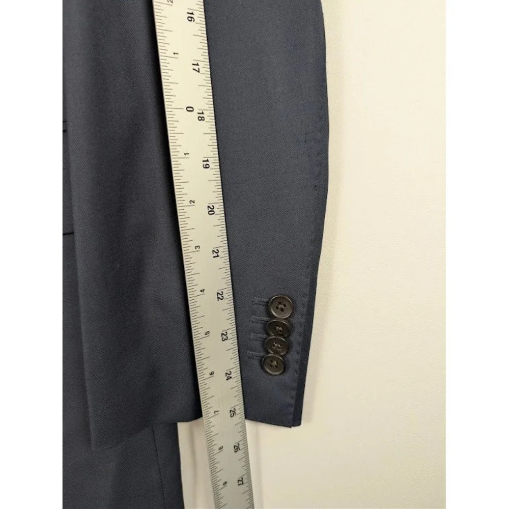 Suitsupply Lazio Blazer 38L Navy Blue Vitale Barberis Canonico Wool Jacket